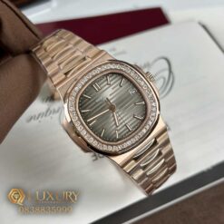 Đồng Hồ Nam Patek Philippe Nautilus 5711 Viền Đá Sworovski Viền Vàng 40mm
