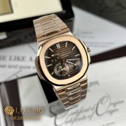 Đồng Hồ Nam Patek Philippe Nautilus 5712R Vàng Hồng Mặt Nâu Máy Thuỵ Sỹ 40mm