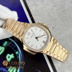 Đồng Hồ Nữ Patek Philippe Đính Đá Nautilus 7118 Replica 11 Cao Cấp Size 35.2mm