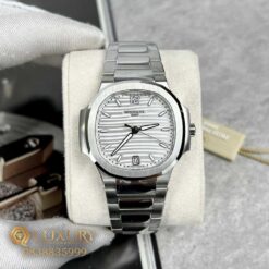 Đồng Hồ Nữ Patek Philippe Nautilus 7118 Rep 11 Cao Cấp Nhất Mặt Trắng Size 35.2mm