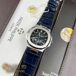 Đồng Hồ Patek Philippe Nautilus 5712 Replica 11 Cao Cấp Mặt Xanh Trơn Size 40mm