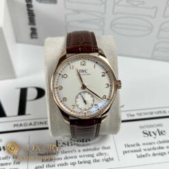 Đồng Hồ IWC Portugieser IW358306 Vỏ Vàng Hồng Dây Da Replica 11 Cao Cấp Size 40mm