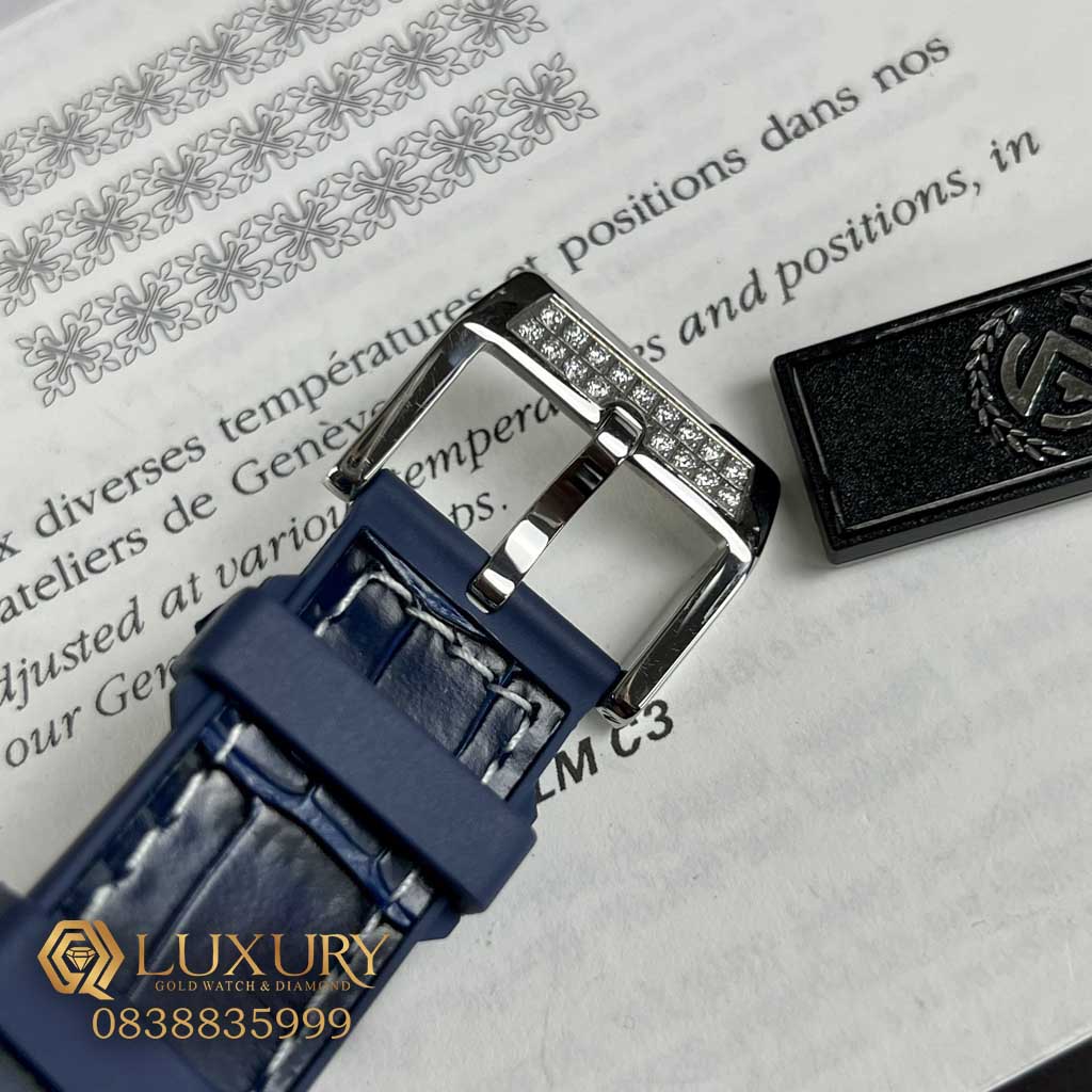 Đồng Hồ Nam Franck Muller V45 Đính Kim Cương Moissanite Full Mặt Xanh Size 44mm Đồng Hồ Nam Franck Muller V45 Đính Kim Cương Moissanite Full Mặt Xanh Size 44mm
