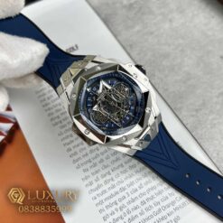 Đồng Hồ Nam Hublot Big Bang Sang Bleu 2 Fake 11 Màu Xanh Dây Cao su Size 45mm