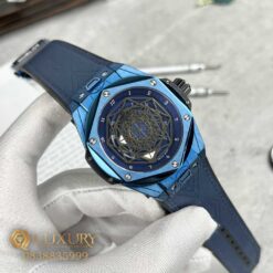 Đồng Hồ Nam Hublot Big Bang Sang Bleu Titanium Xanh Than Replica 11 Size 45mm