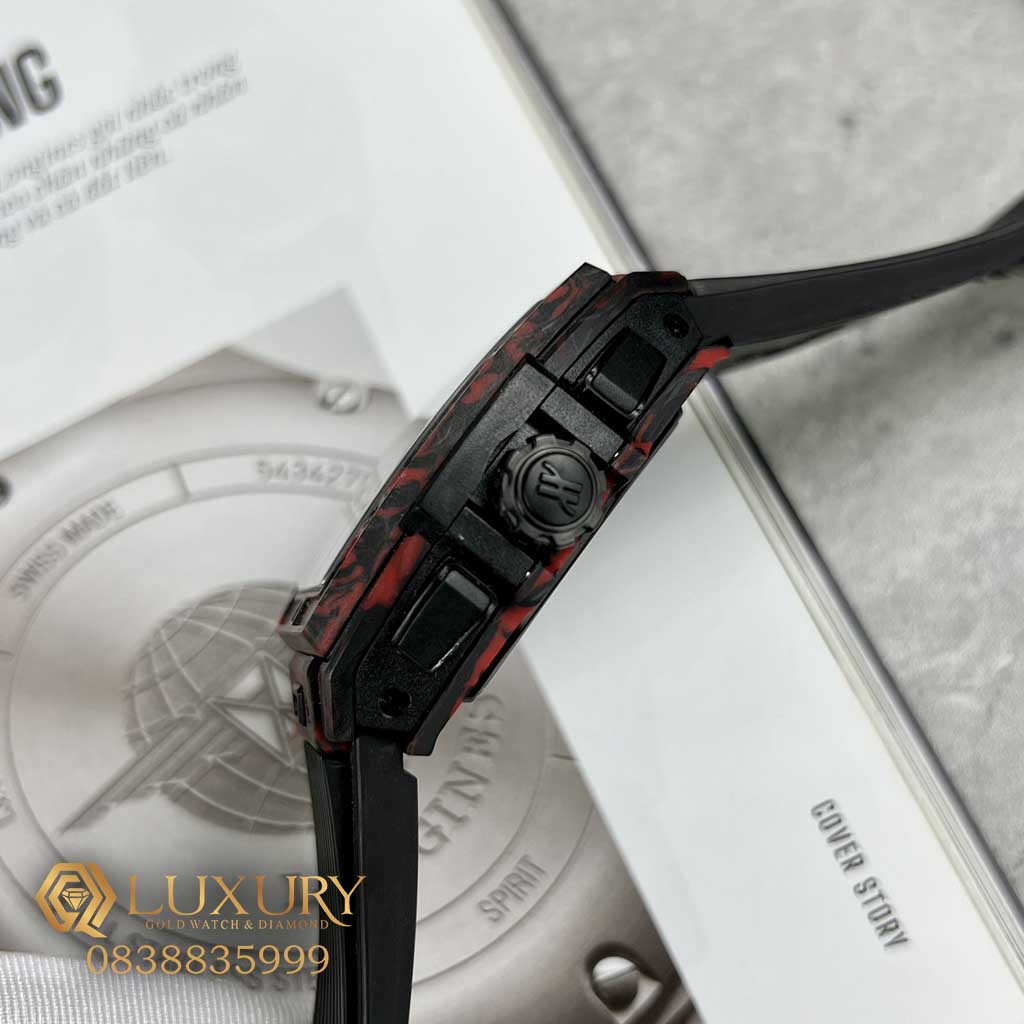 Đồng Hồ Nam Hublot Big Bang Spirit Vỏ Carbon Red Replica 11 Cao Cấp Size 42mm