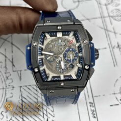 Đồng Hồ Nam Hublot Spirit Of Big Bang Titanium Replica 11 Màu Xanh Than 42mm