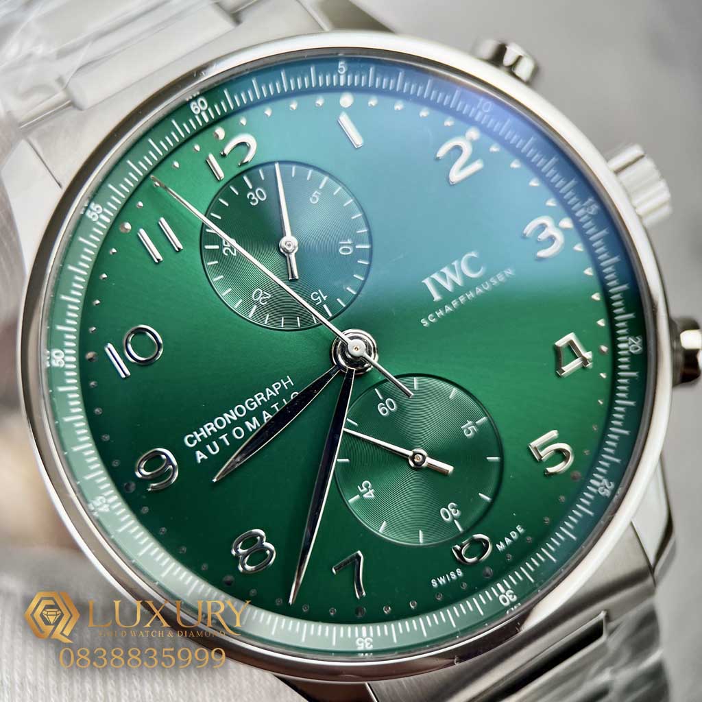Đồng Hồ Nam IWC Schaffhausen Replica 11 Cao Cấp Mặt Số Xanh Lá Cây Size 41mm