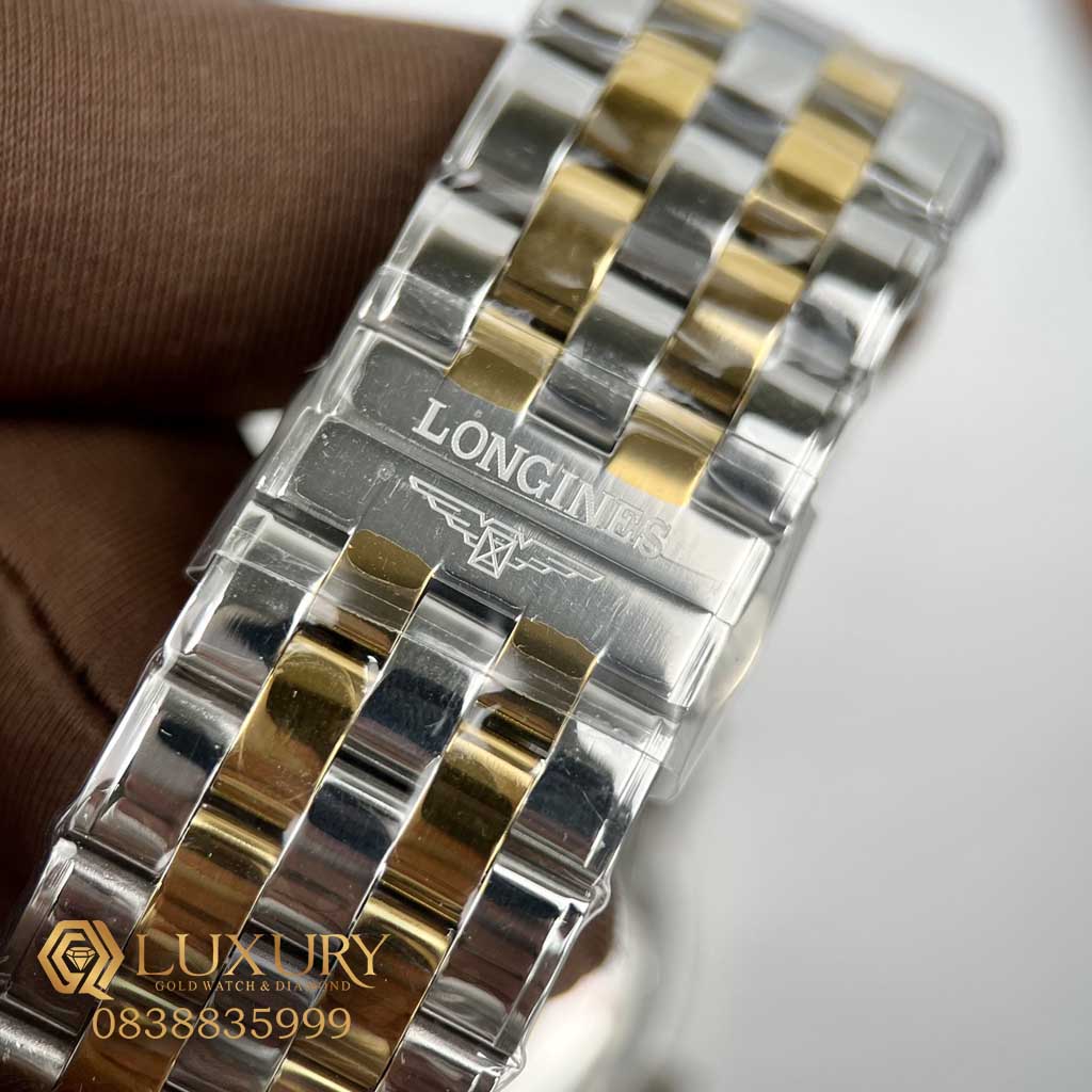 Đồng Hồ Nam Longines Flagship Viền Gold Mặt Vàng Fake 11 Dây Kim Loại 38.5mm Đồng Hồ Nam Longines Flagship Viền Gold Mặt Vàng Fake 11 Dây Kim Loại 38.5mm