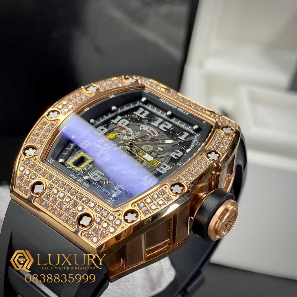 Đồng Hồ Nam Richard Mille RM030 Rose Gold Rep 11 Automatic Thụy Sỹ 40mm Đồng Hồ Nam Richard Mille RM030 Rose Gold Rep 11 Automatic Thụy Sỹ 40mm