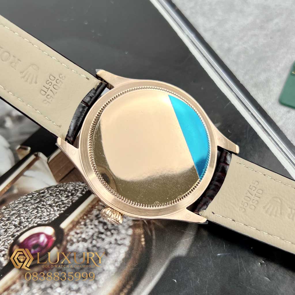 Đồng Hồ Nam Rolex Cellini Date 50515 Rose Gold Replica 11 Cao Cấp Nhất Size 39mm