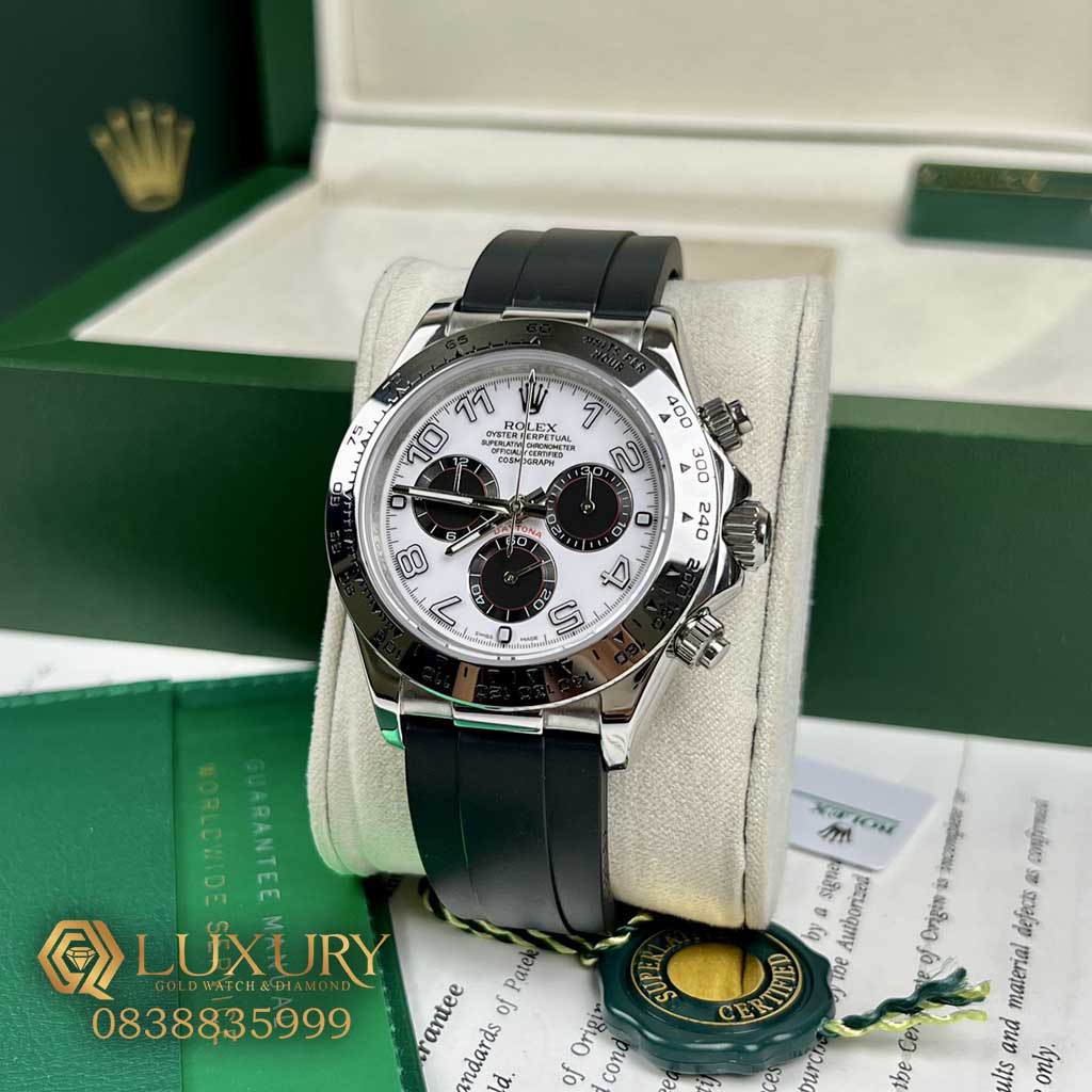 Đồng Hồ Nam Rolex Cosmograph Daytona 116509 Cọc Số Arabic Fake 11 EW Factory 40mm