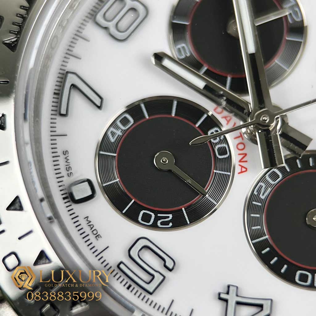 Đồng Hồ Nam Rolex Cosmograph Daytona 116509 Cọc Số Arabic Fake 11 EW Factory 40mm