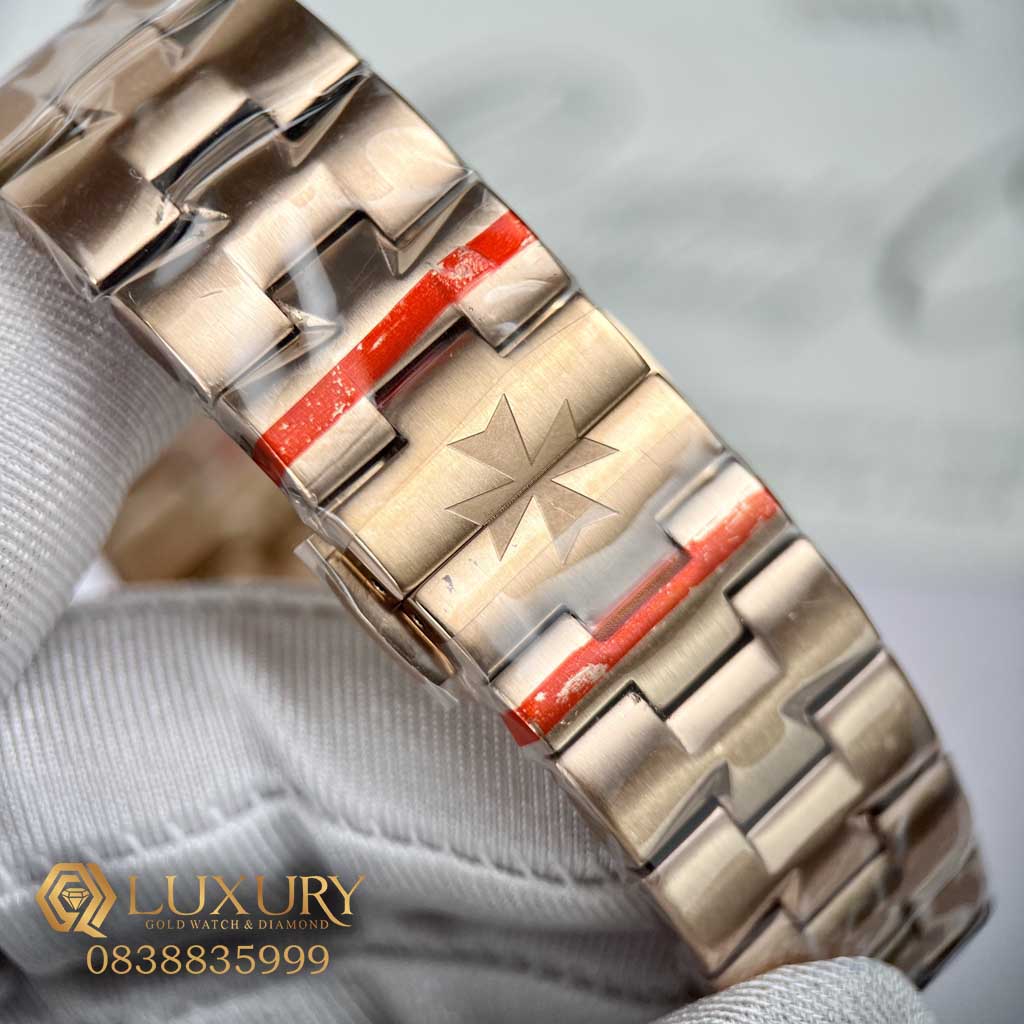 Đồng Hồ Nam Vacheron Constantin Overseas 5500V-110R Mặt Blue Viền RoseGold 42.5mm